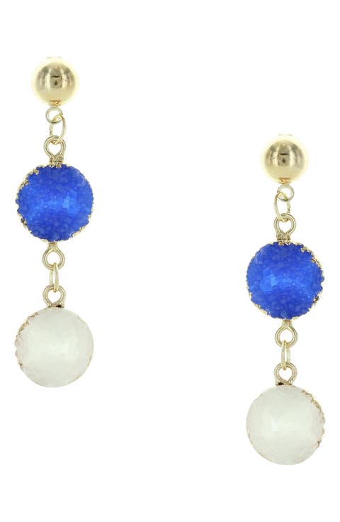 Jesse Druzy Drop Earrings