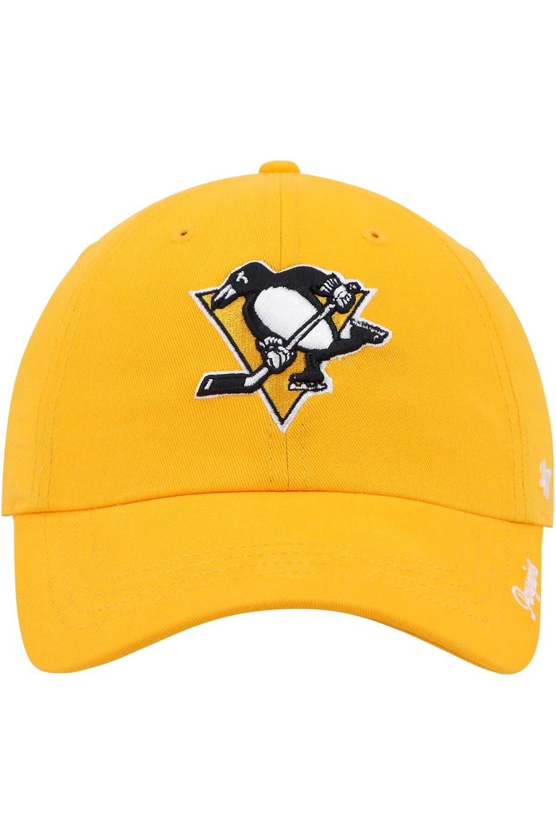 Women's '47 Gold Pittsburgh Penguins Team Miata Clean Up Adjustable Hat, Alternate, color, Gold