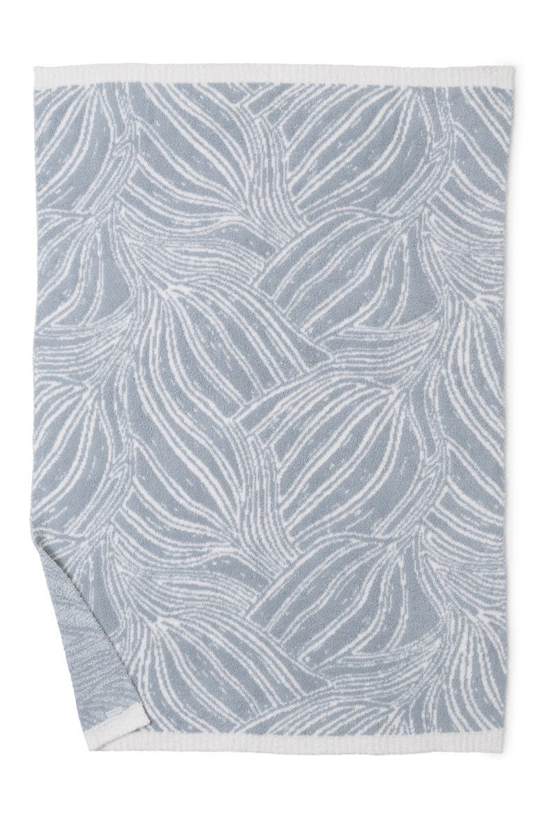CozyChic® Flowing Petals Throw Blanket, Alternate, color, MOONWATER/ PEARL