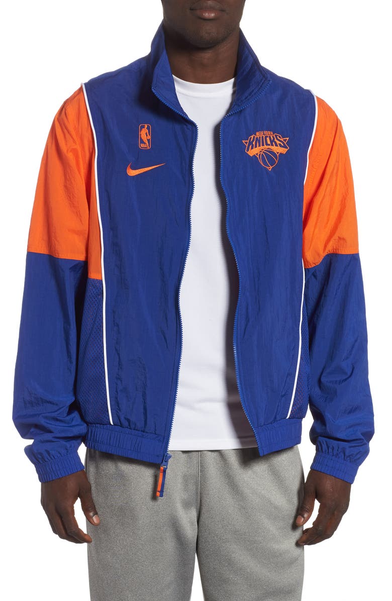 Nike New York Knicks Tracksuit Jacket, Main, color, 