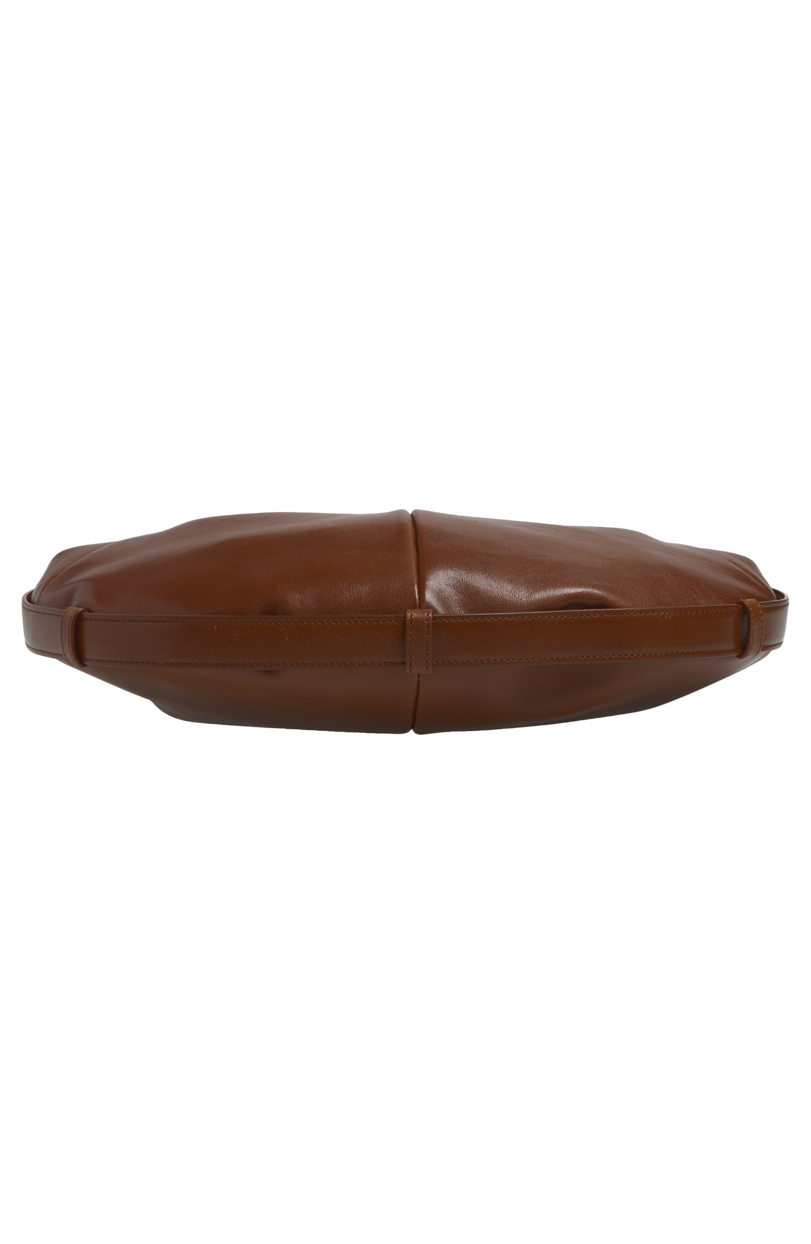 Medium Mombasa Leather Hobo Bag, Alternate, color, BURNT BREAD