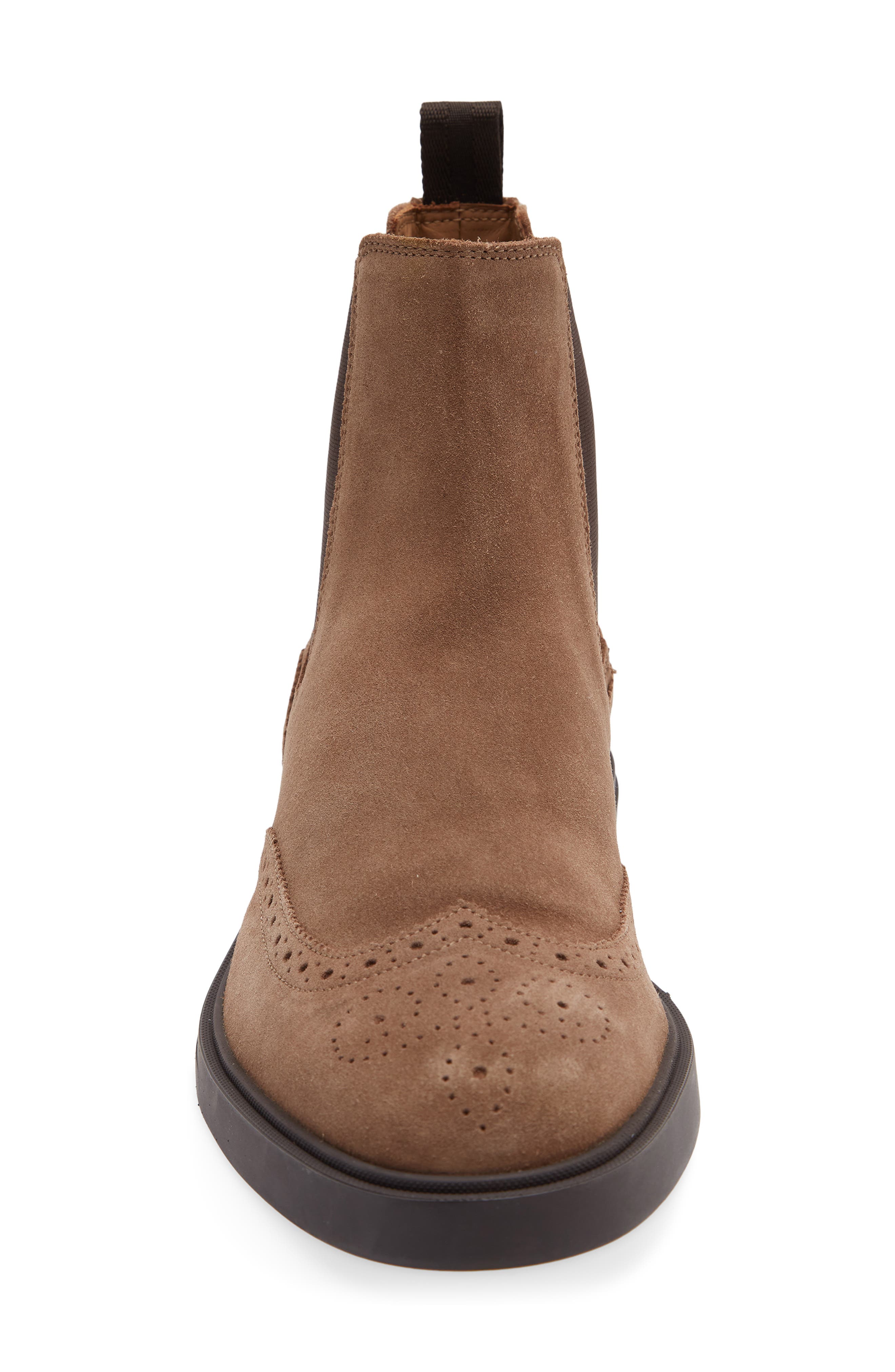 Calev Cheb Wingtip Chelsea Boot, Alternate, color, MEDIUM BEIGE
