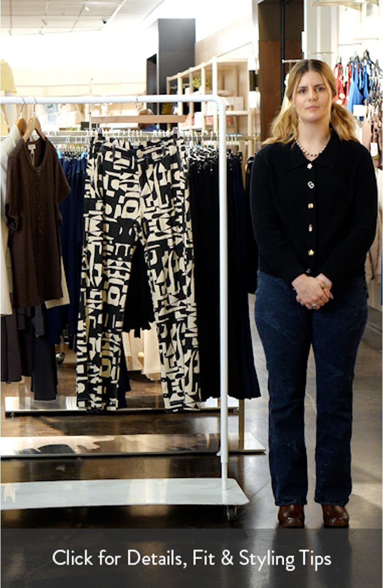 Meg Print High Waist Wide Leg Pants, sales video thumbnail