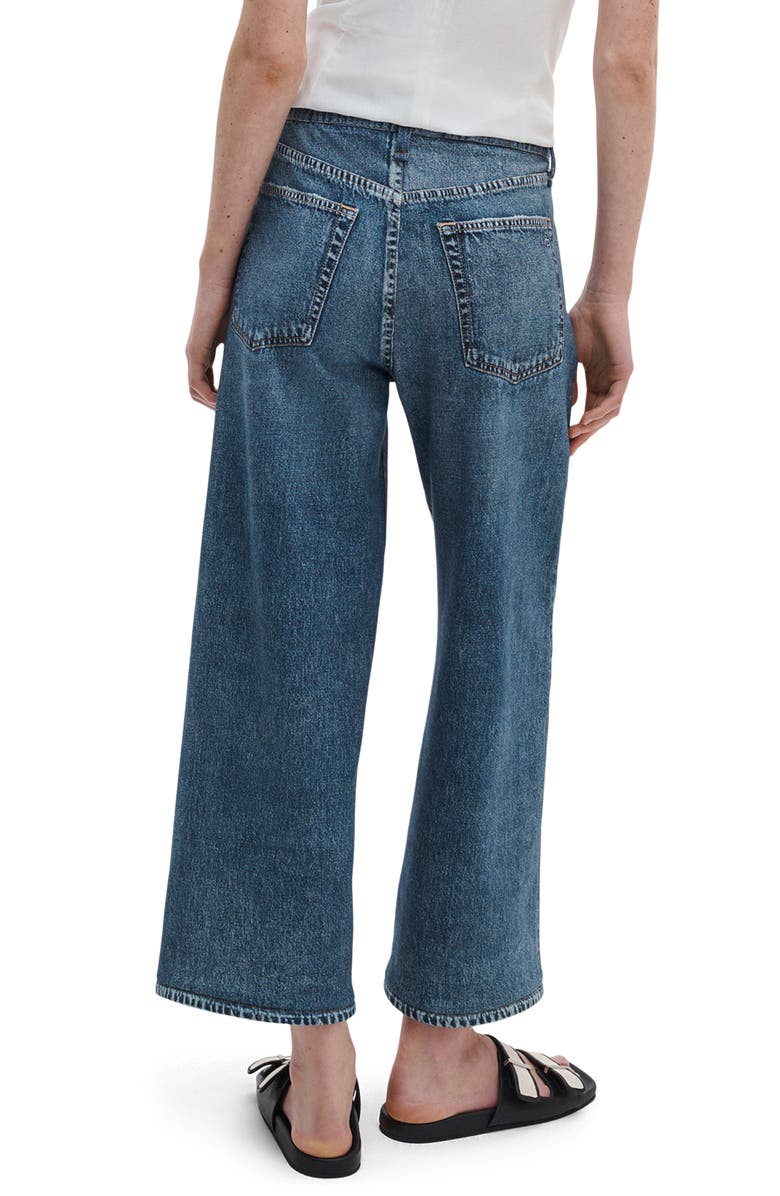 rag & bone rb Miramar Andi Ankle Wide Leg Cotton Terry Sweatpant Jeans, Alternate, color, Kimbr