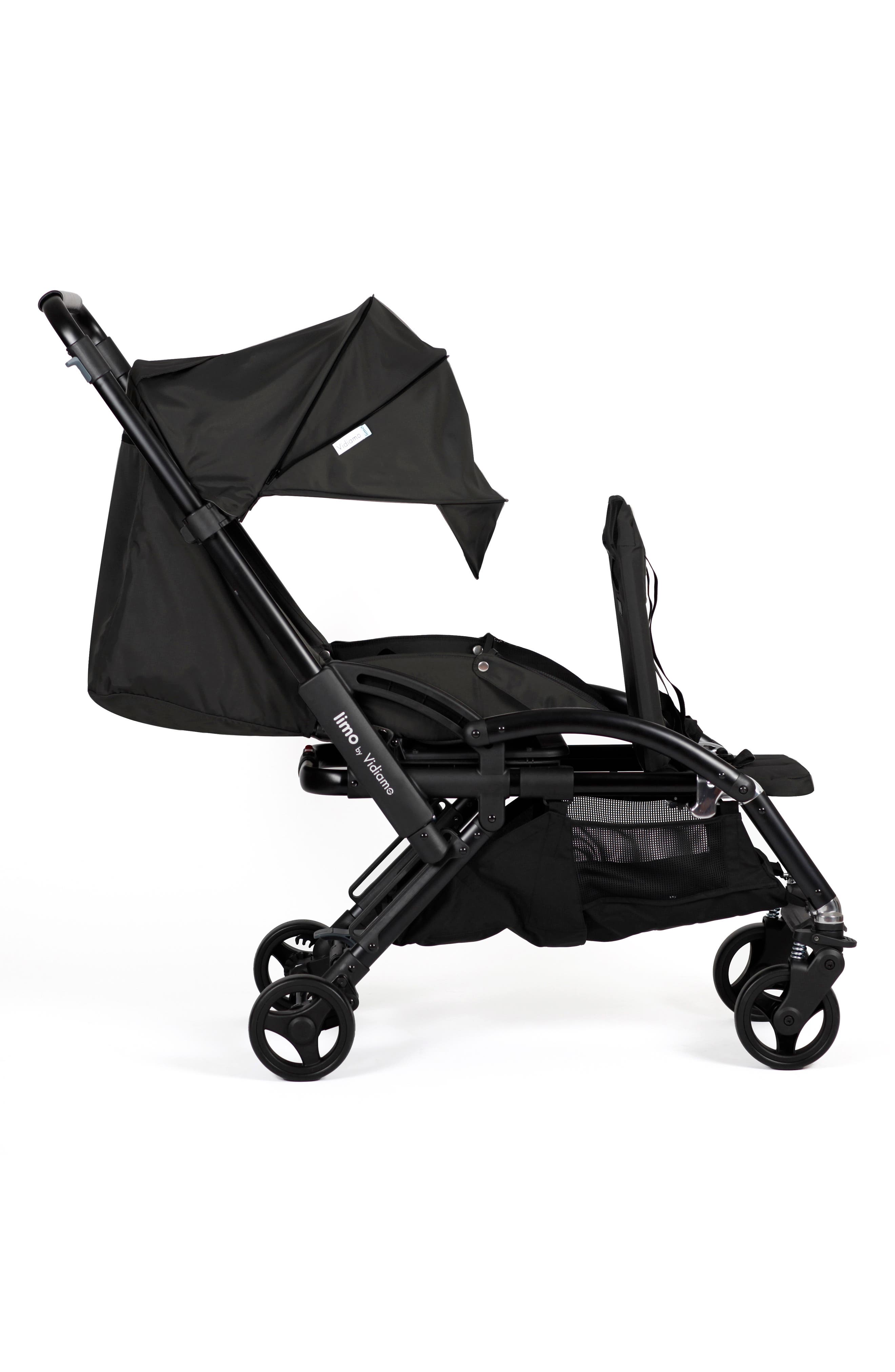 Vidiamo Limo Single to Double Stroller in Black 
