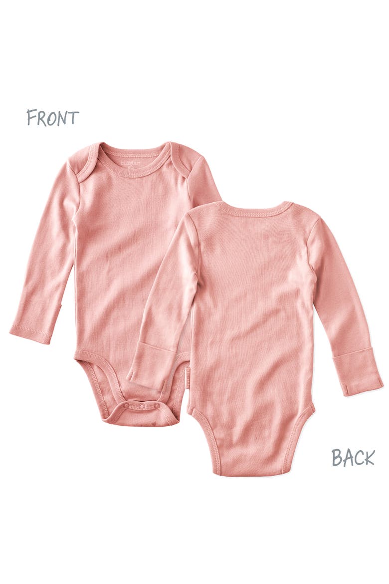 Blake Assorted 5-Pack Long Sleeve Organic Cotton Bodysuits, Alternate, color, PINK