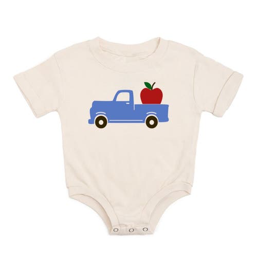 Sweet Wink Apple Truck Short Sleeve Romper in Natural  product