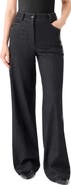Akris punto High Waist Wide Straight Leg Jeans