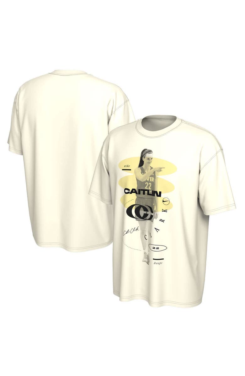 Nike Unisex Nike Caitlin Clark White Indiana Fever CC Logo T-Shirt, Main, color, White
