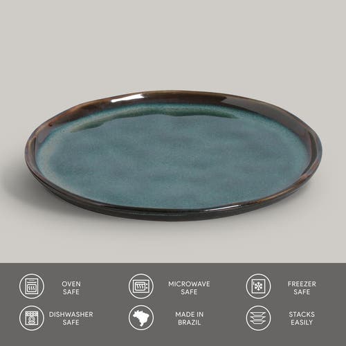 Porto Brasil Dessert Plate Set Of 6 In Blue