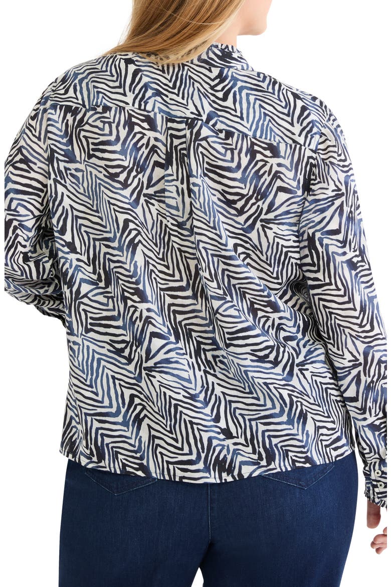 Inked Lines Shirt, Alternate, color, INDIGO MULTI