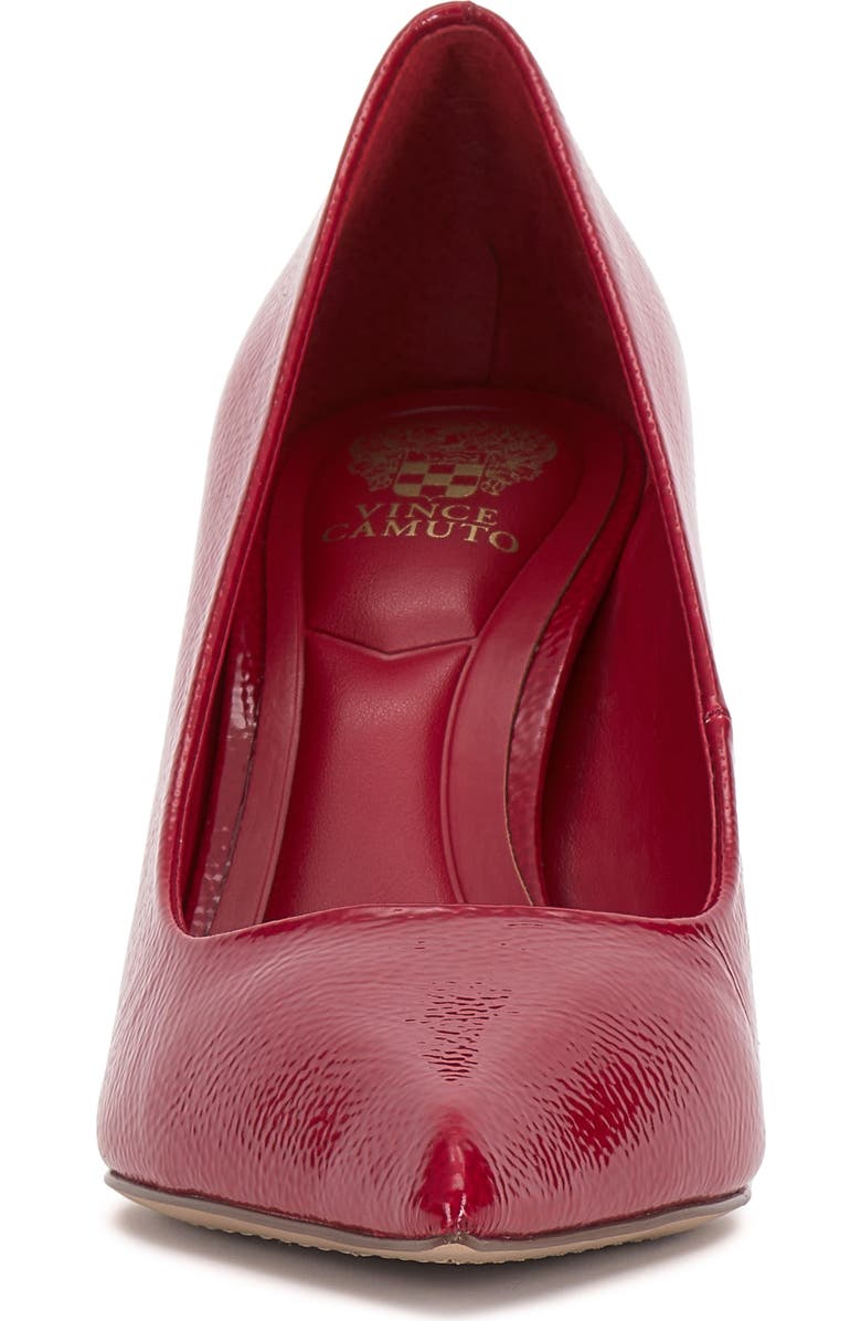 Vince Camuto Paislie Leopard Print Patent Pump, Alternate, color, Flame