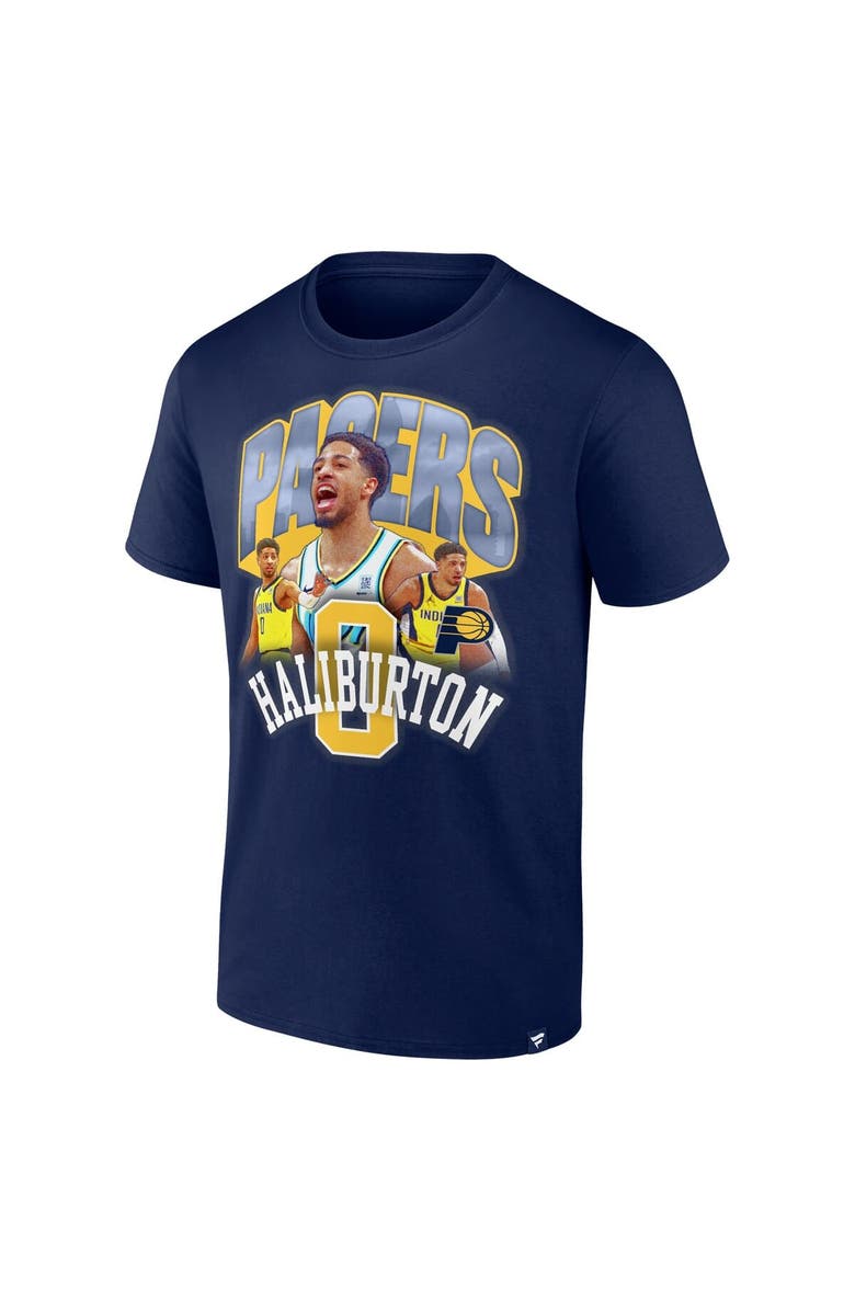 FANATICS Men's Fanatics Tyrese Haliburton Navy Indiana Pacers Notorious 4.0 T-Shirt, Alternate, color, Navy