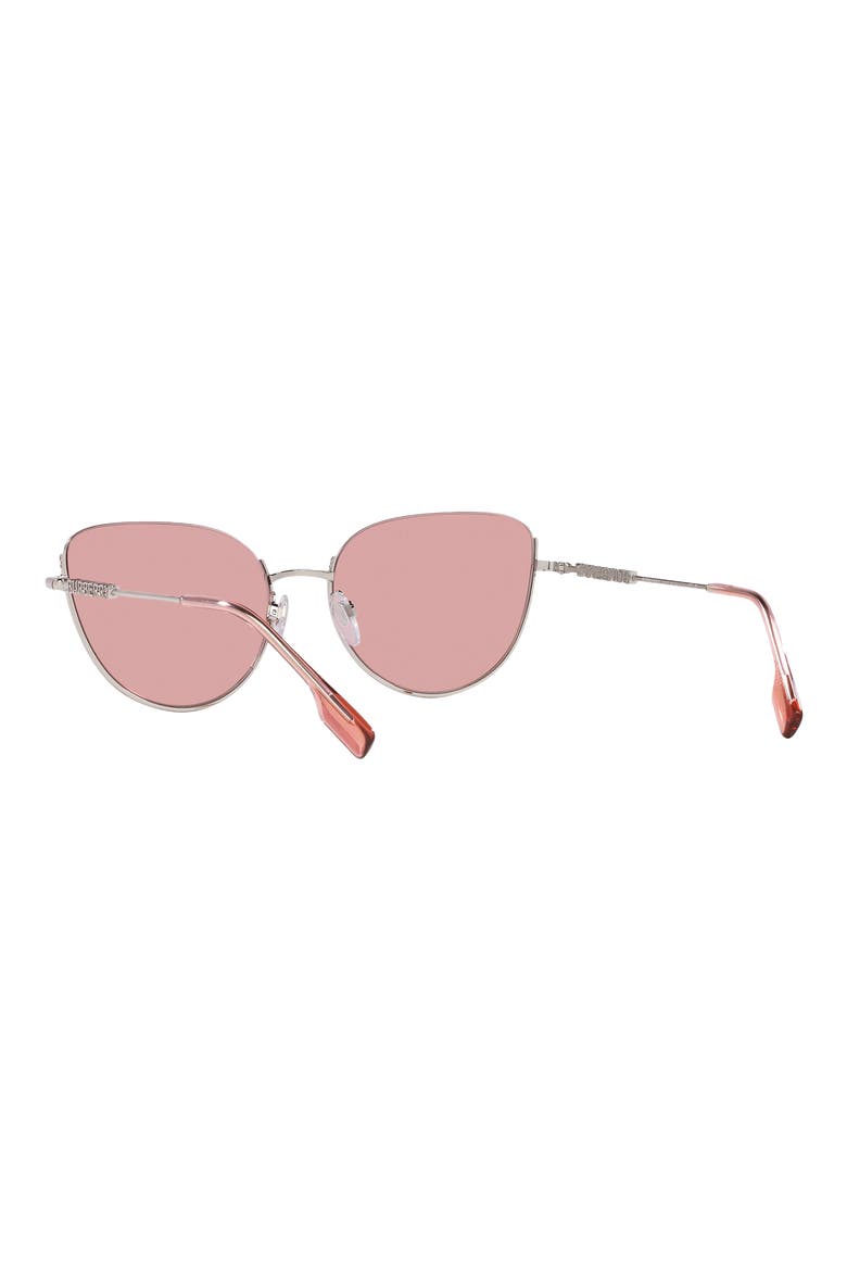 Harper 58mm Cat Eye Sunglasses, Alternate, color, SILVER
