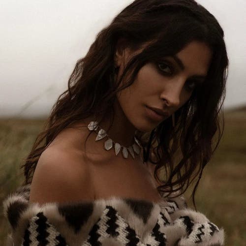 Freya Rose Warrioress Mother Of Pearl Necklace In Gold