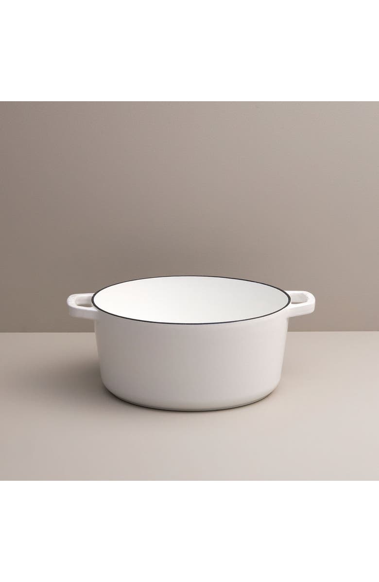 KANA 5.5 Quart Dutch Oven, Alternate, color, White