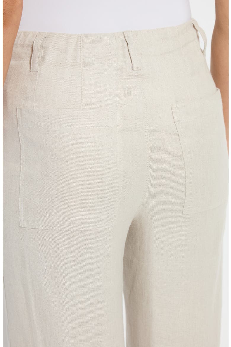 Gabriela High Waist Linen Blend Pants, Alternate, color, FLAX LINEN
