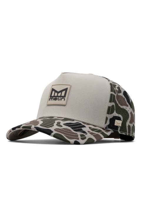 Hydro Odysea Stacked Camo Performance Ball Cap