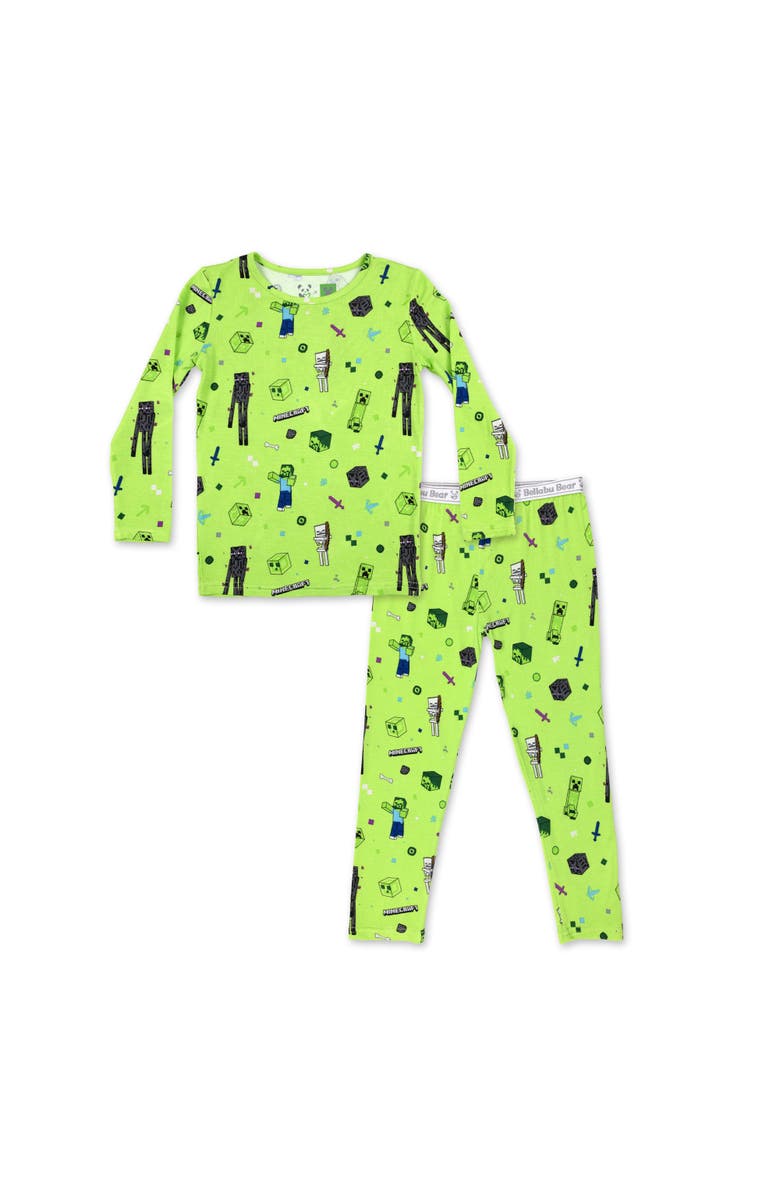 Bellabu Bear Kids' Minecraft Mob Squad Set of 2 Piece Pajamas, Main, color, Minecraft Mob Squad