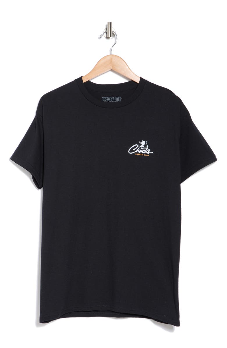 The Forecast Agency Peanuts<sup>®</sup> Barbour Shop Cotton Graphic T-Shirt, Alternate, color, 