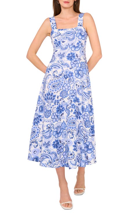 Print Tiered Maxi Dress (Petite)