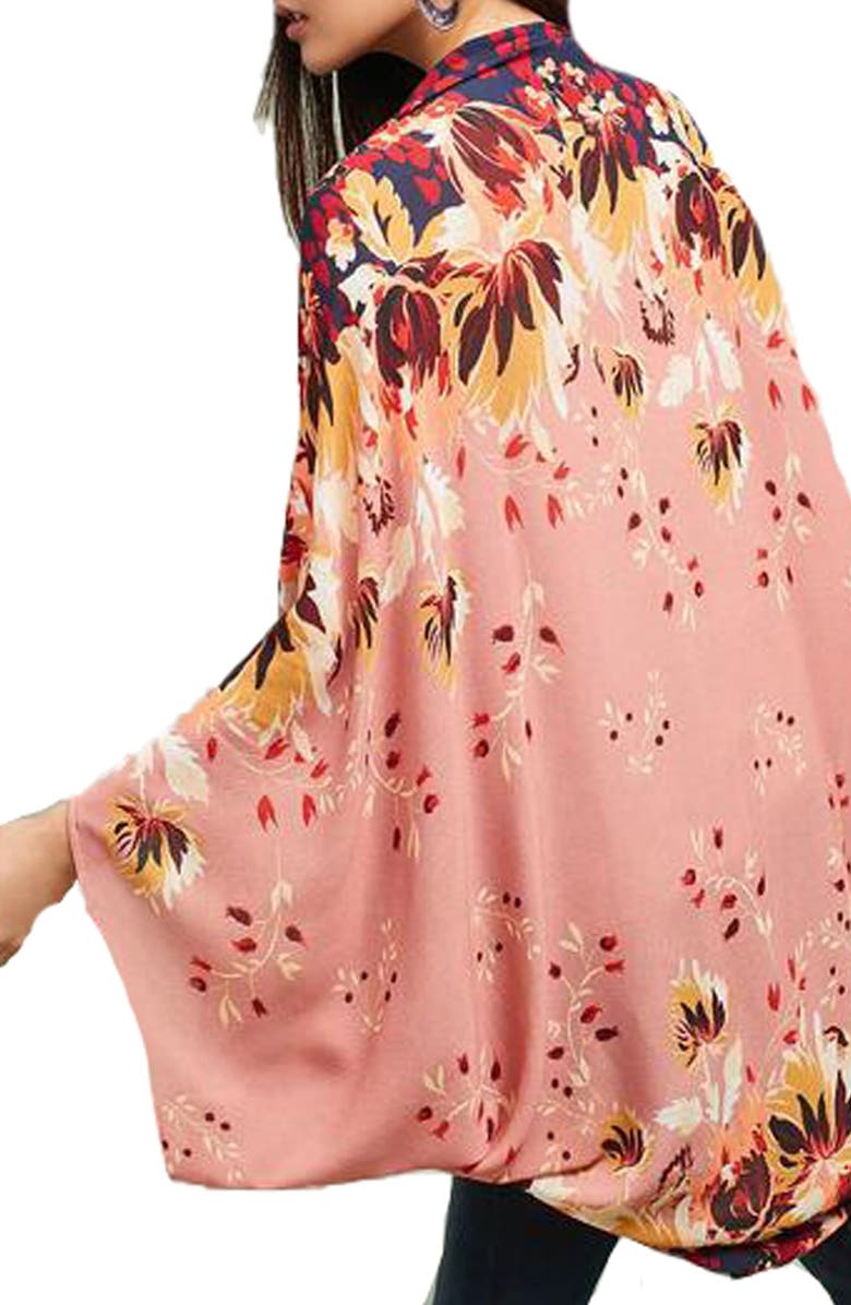SAACHI Abstract Floral Print Topper, Alternate, color, Pink