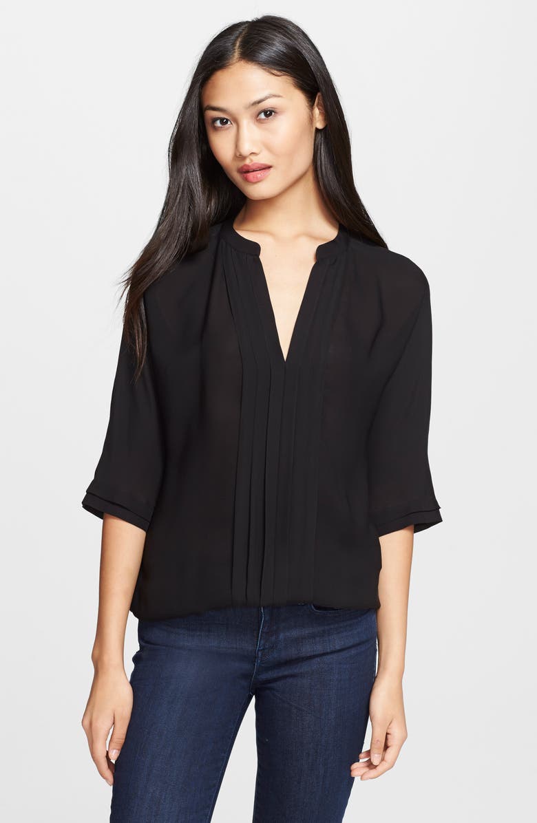 Joie 'Marru' Semi-Sheer Silk Blouse, Alternate, color,