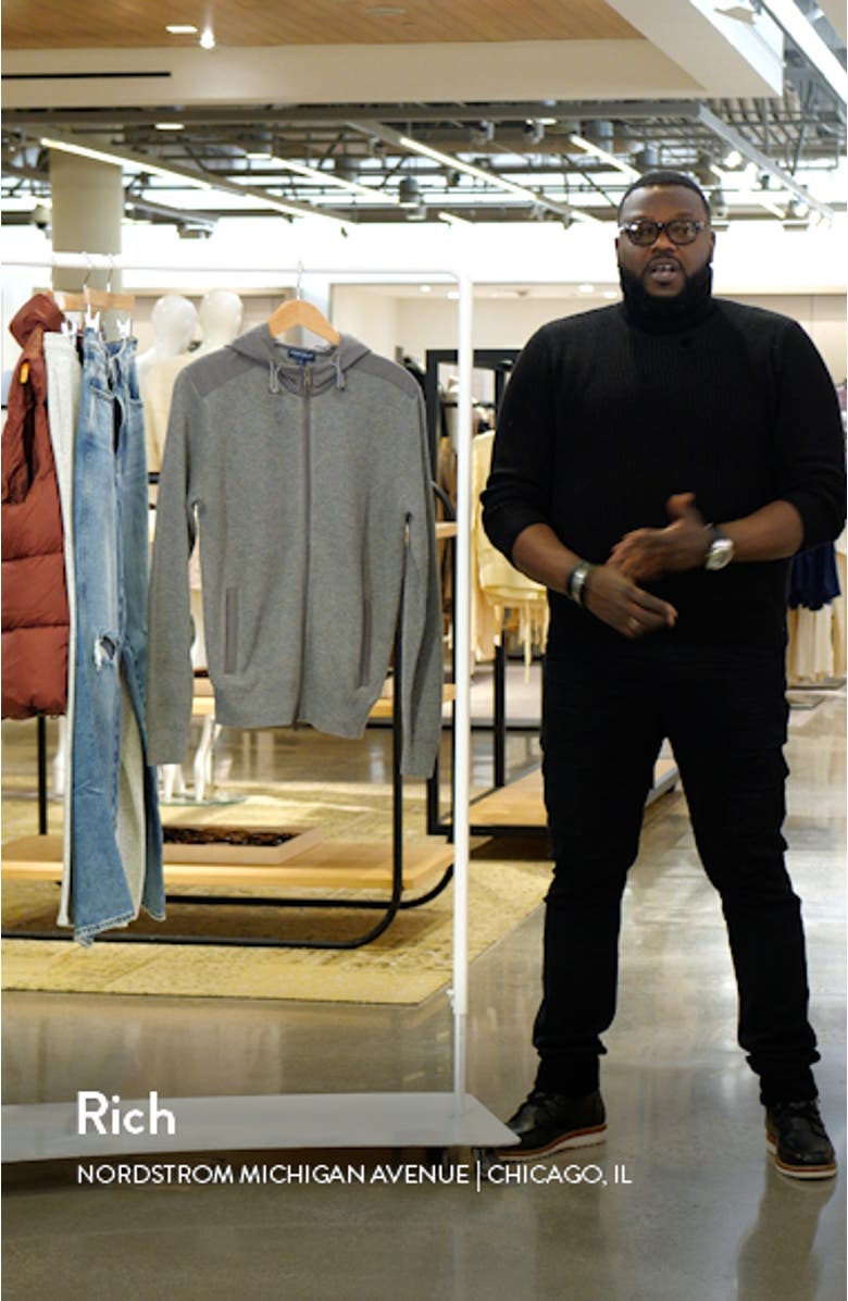 Crown Crafted Holdridge Cotton & Wool Hooded Cardigan, sales video thumbnail