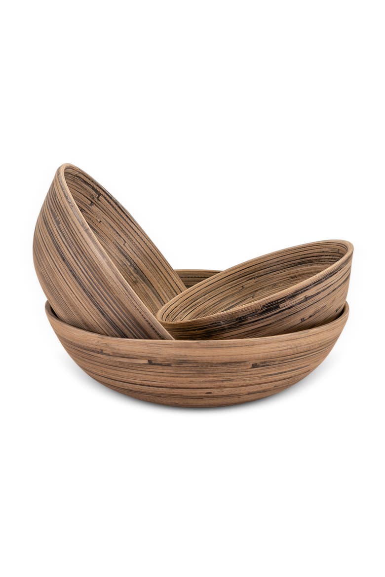 3-Piece Bowl Set, 12, 10, 8 Inch, Alternate, color, Black