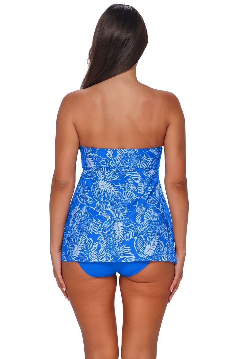 Molly Bandeau Tankini Swimsuit Top, Alternate, color, Canopy