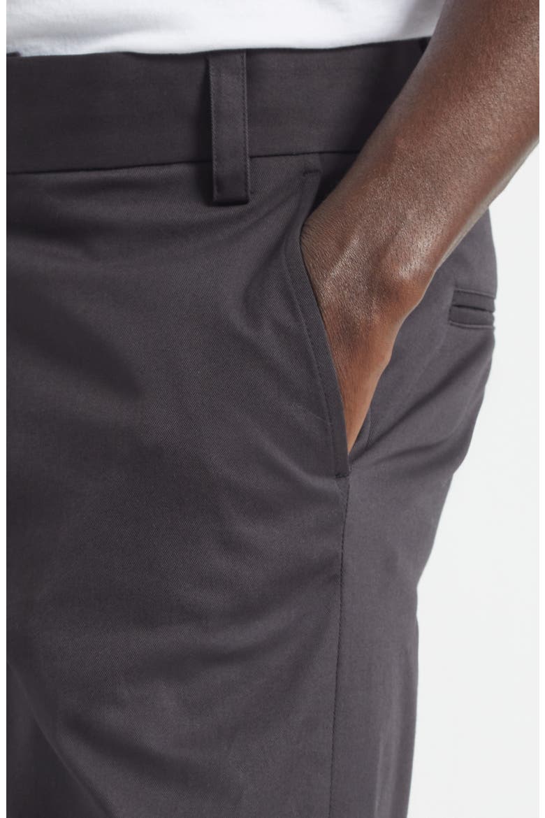 Alec Stretch Organic Cotton Gabardine Work Pants, Alternate, color, BLACK