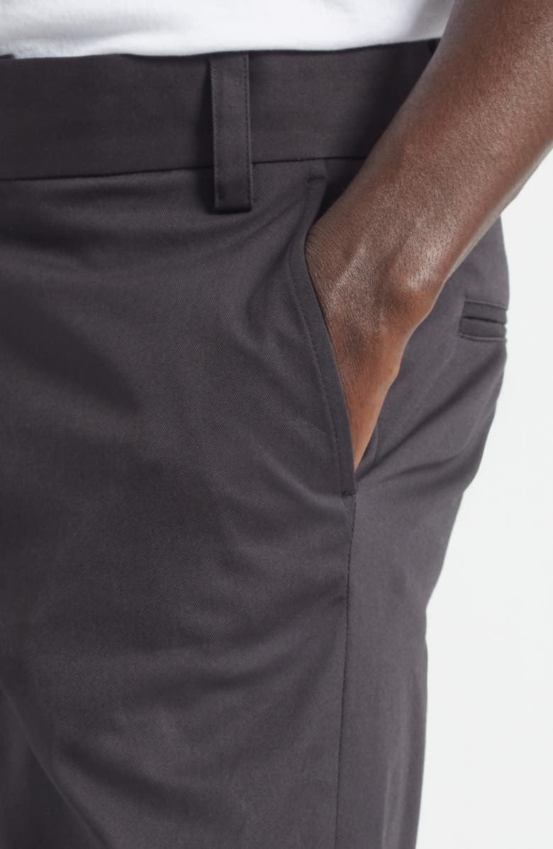 JKEEFER Alec Stretch Organic Cotton Gabardine Work Pants, Alternate, color, Black