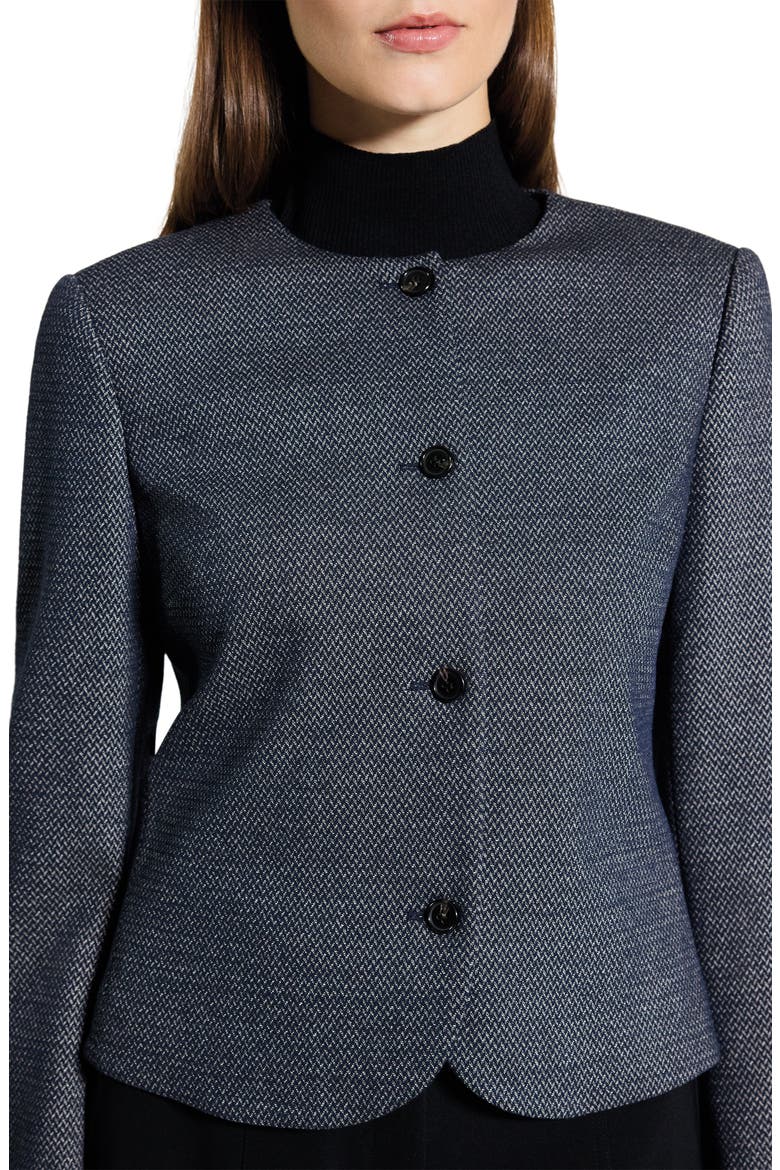 Clean Herringbone Jacket, Alternate, color, NAVY MULTI - G2S