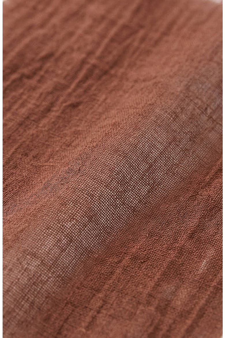 Sheer Layered Two Piece Midi Dress Set, Alternate, color, Rust