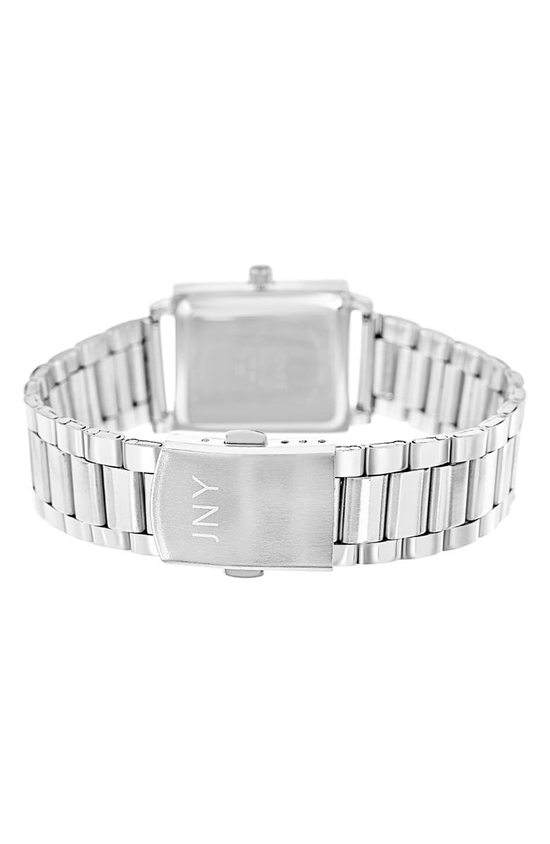 Jones New York Diamond Bracelet Watch, 24mm x 27mm, Alternate, color, Silver