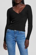 GUESS Cirila V-Neck Rib Sweater