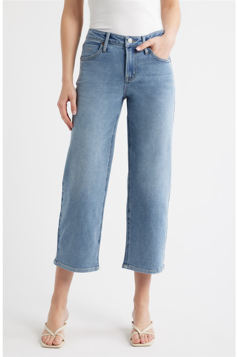 Dover Crop Straight Leg Jeans, Main, color, LIGHT AGED WASH