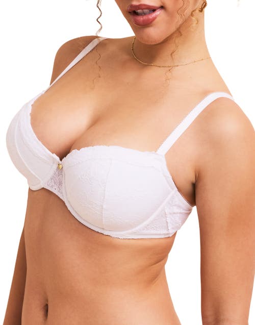 Shop Adore Me Lucie Contour Balconette Bra In White
