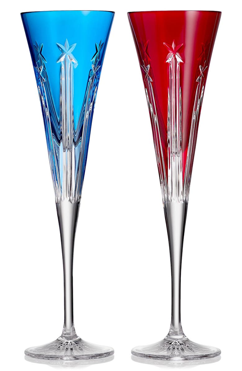 Waterford Colored Crystal Champagne Flutes, Set of 2, Main, color, 