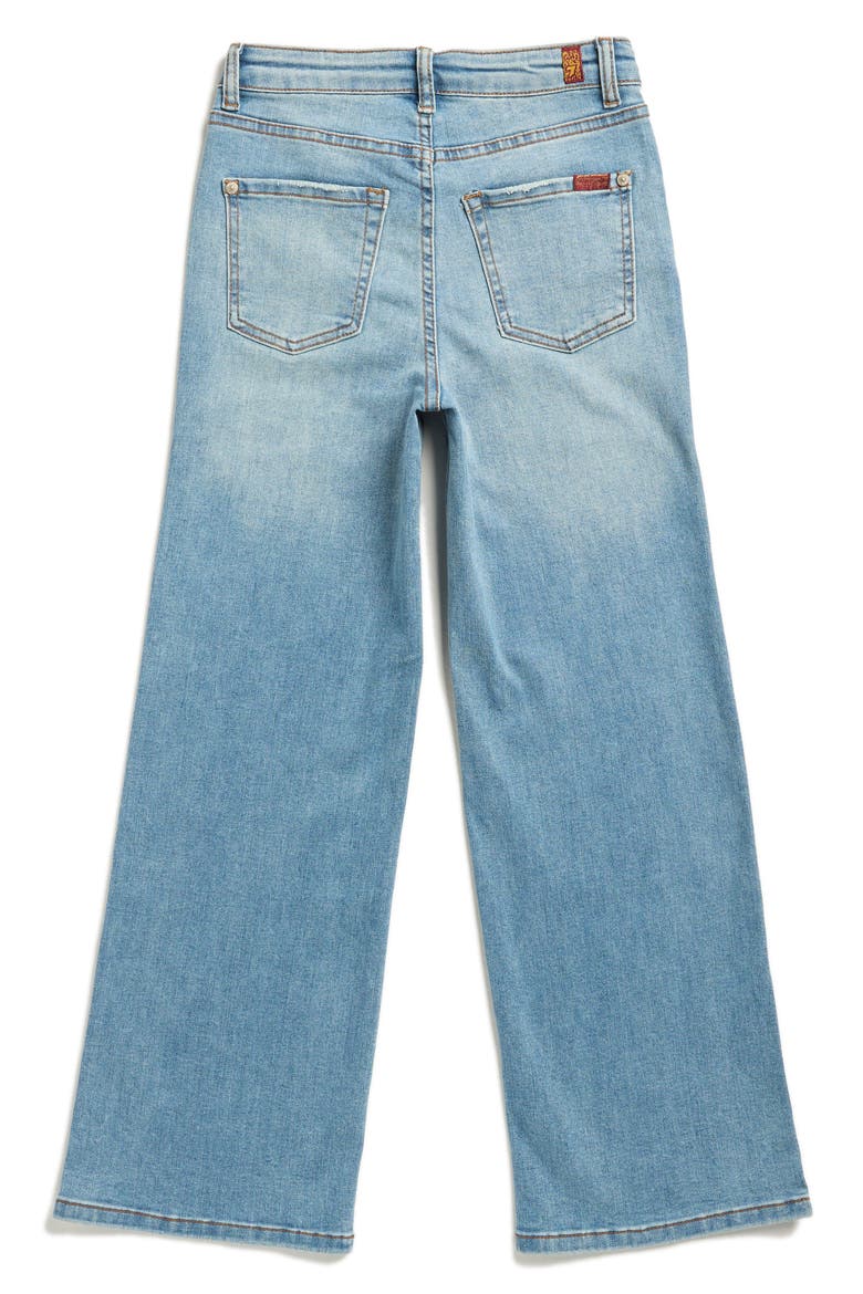 Kids' Lotta Embroidered Wide Leg Jeans, Alternate, color, PROPHECY