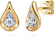 Gabriel & Co. 14k Gold Diamond Teardrop Stud Earrings