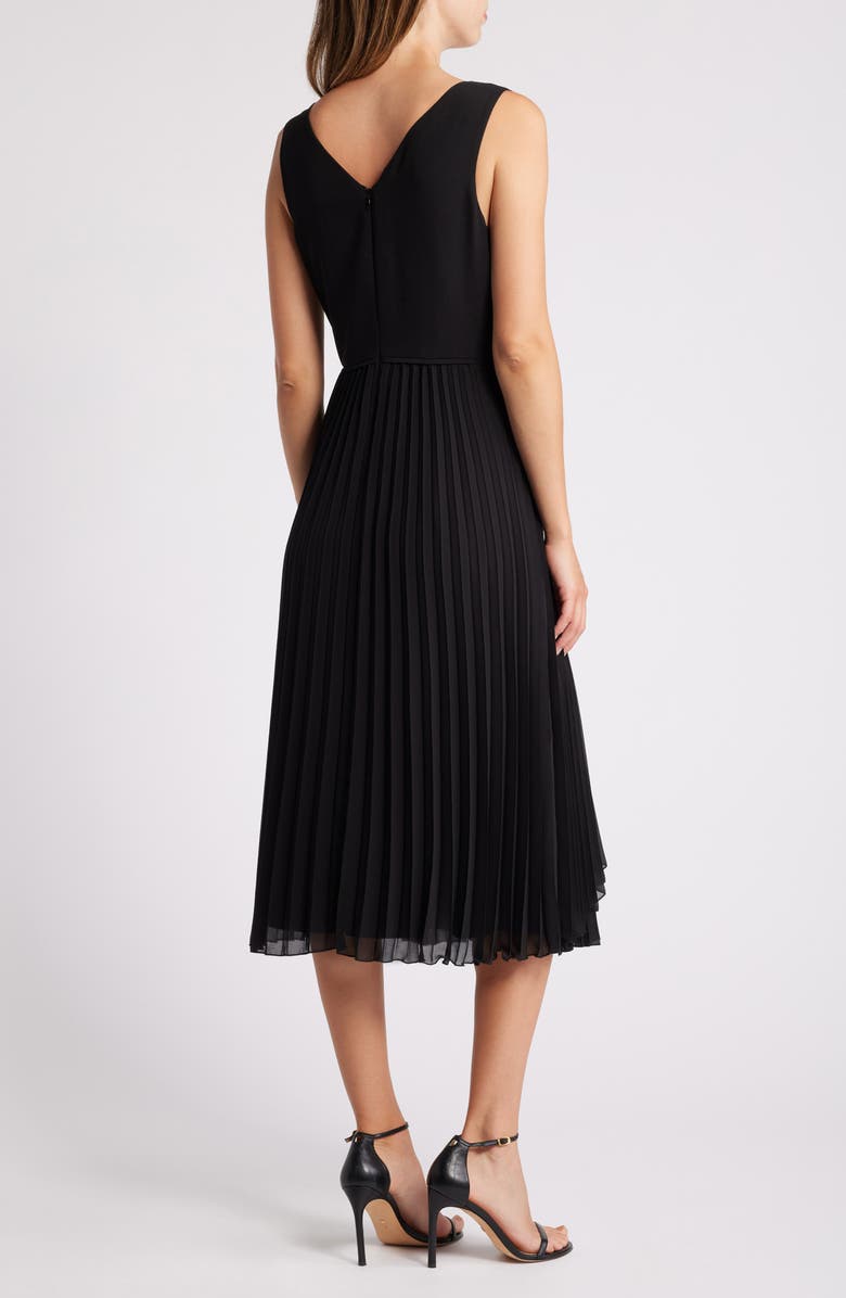 Sam Edelman Plissé Faux Wrap Midi Dress, Alternate, color, 