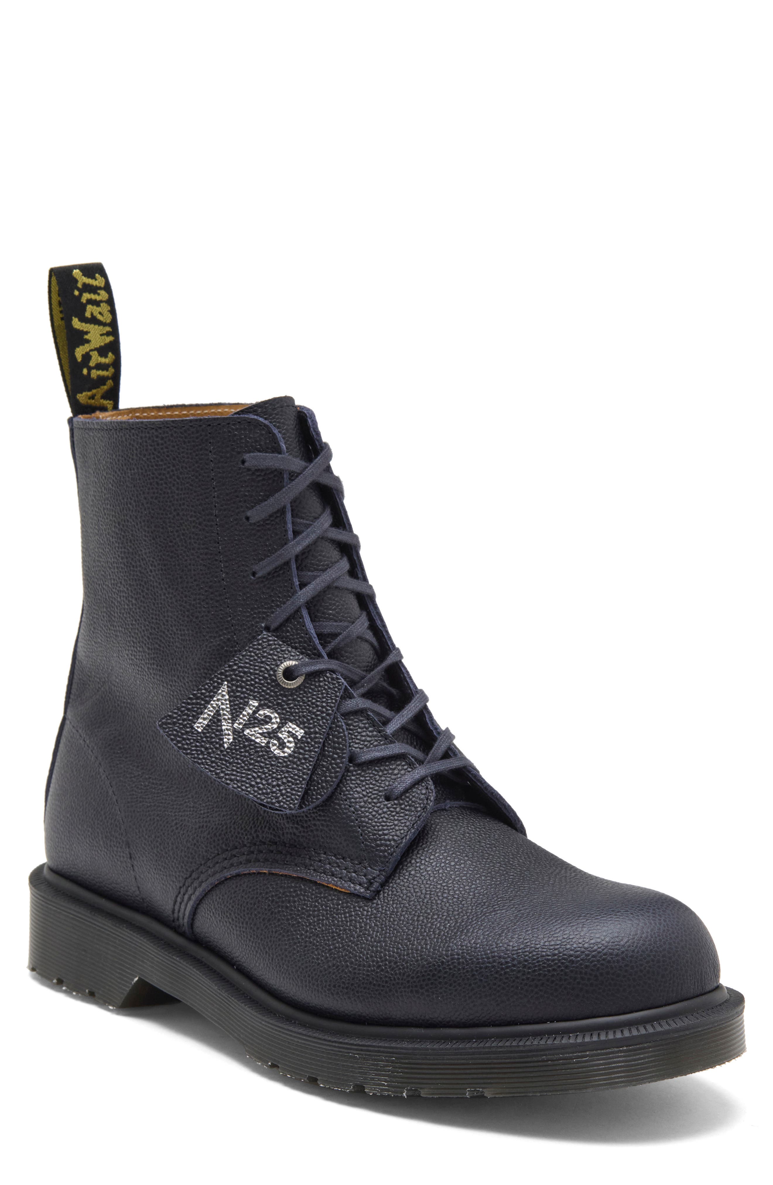 1460 Pascal 8-Eye Leather Boot, Main, color, NIGHT BLUE