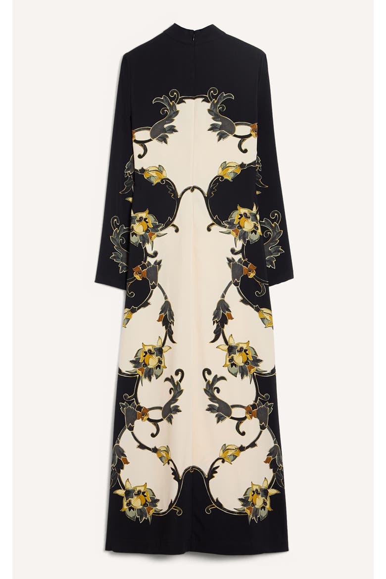 Halle Dress Placée, Alternate, color, Buttercup Placée Black