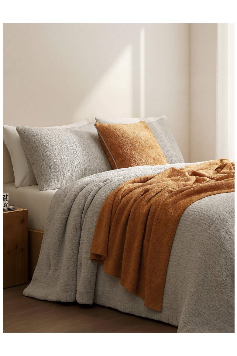 Cloud Silque Throw, Alternate, color, RAW SIENNA
