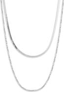NORDSTROM RACK Demi-Fine Layered Chain Necklace