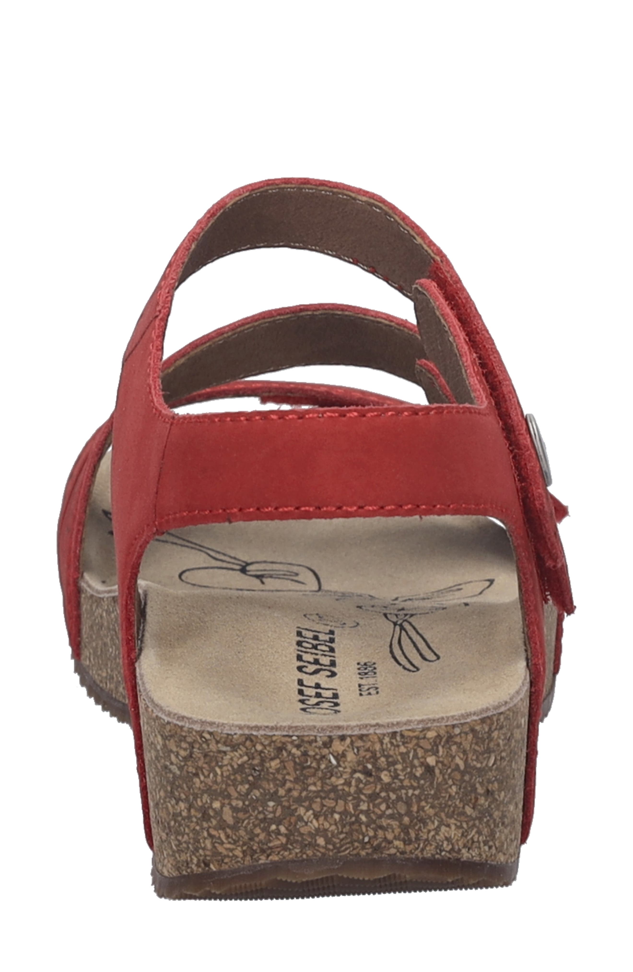 Tonga 78 Ankle Strap Platform Wedge Sandal, Alternate, color, RED