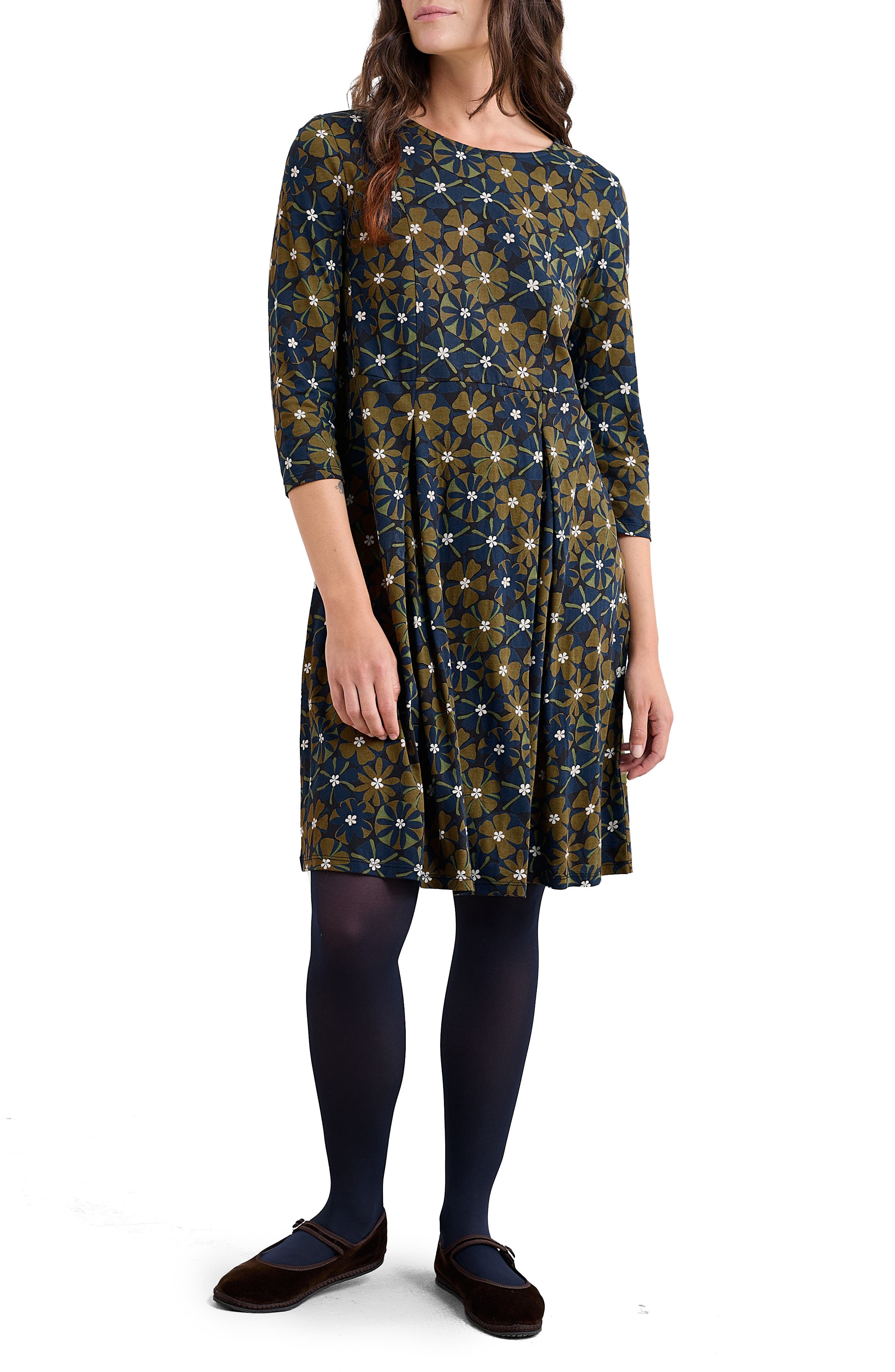 Witch Hazel Floral Jersey Dress