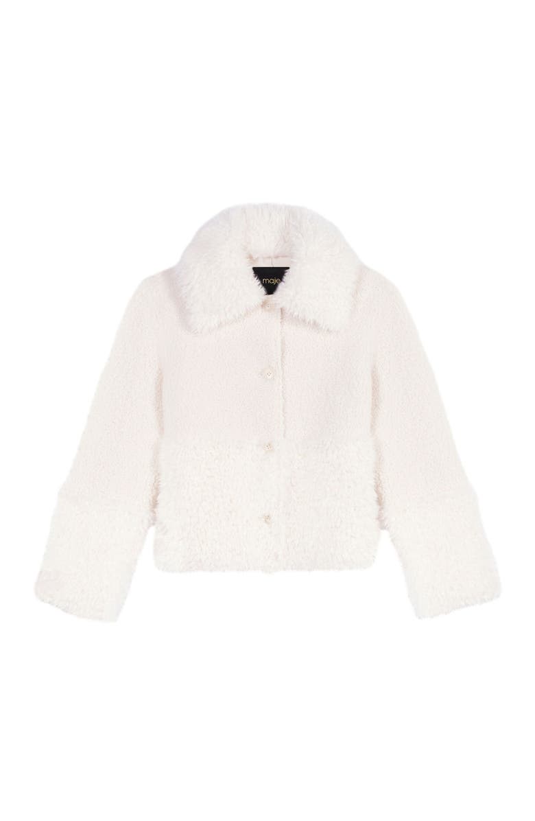 maje Short fake fur coat, Alternate, color,