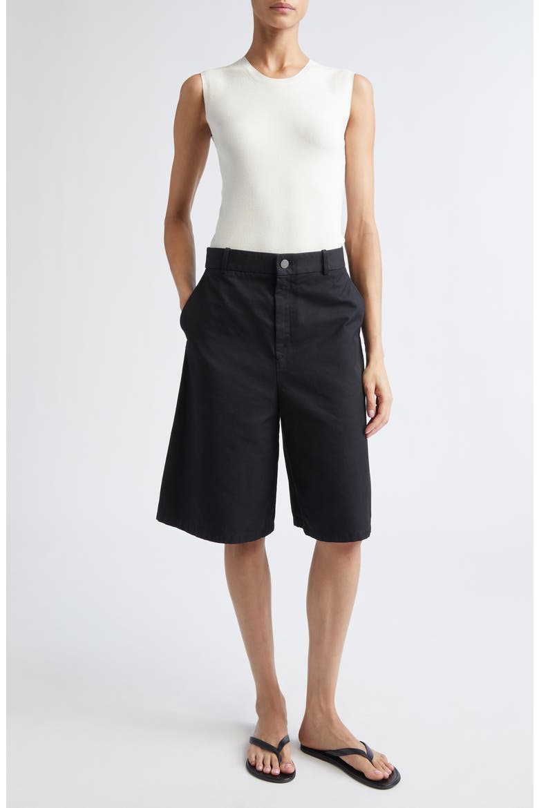 Doyer Cotton Shorts, Alternate, color, BLACK